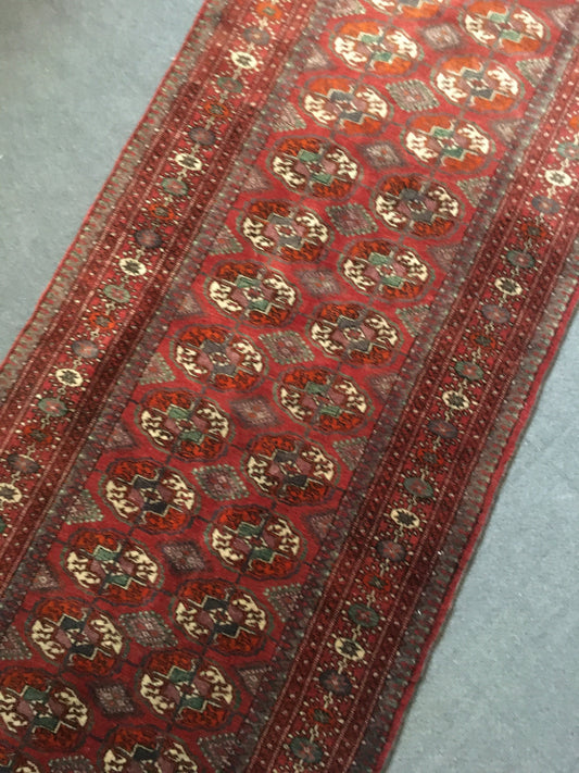 3x8 feet natural soft turkish handmade runner, vintage red living room area runner, mini corridor runner rug,oushak kitchen floor runner rug