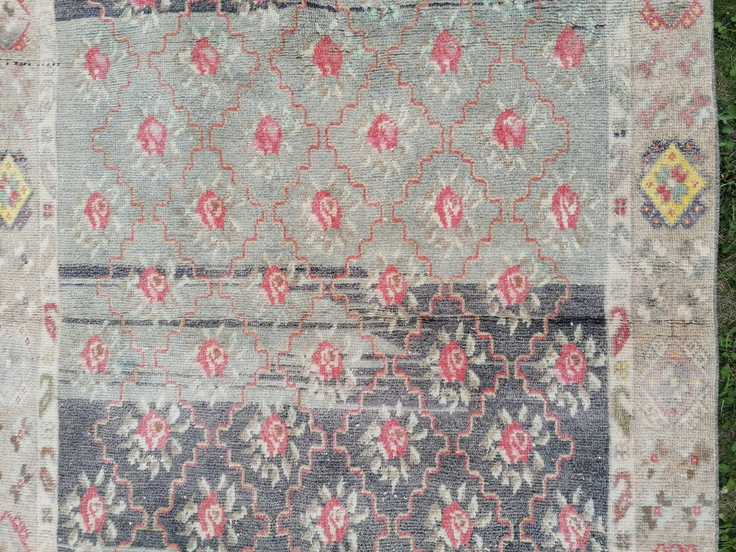 4.8 x 10.8 Vintage rug, turkish vintage runner rug, anatolian rug, oushak runner