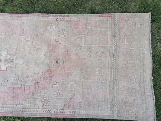 2.11 x 9.9 Handmade wool runner rug vintage runner rug, turkish wool runner rug, hallway runner