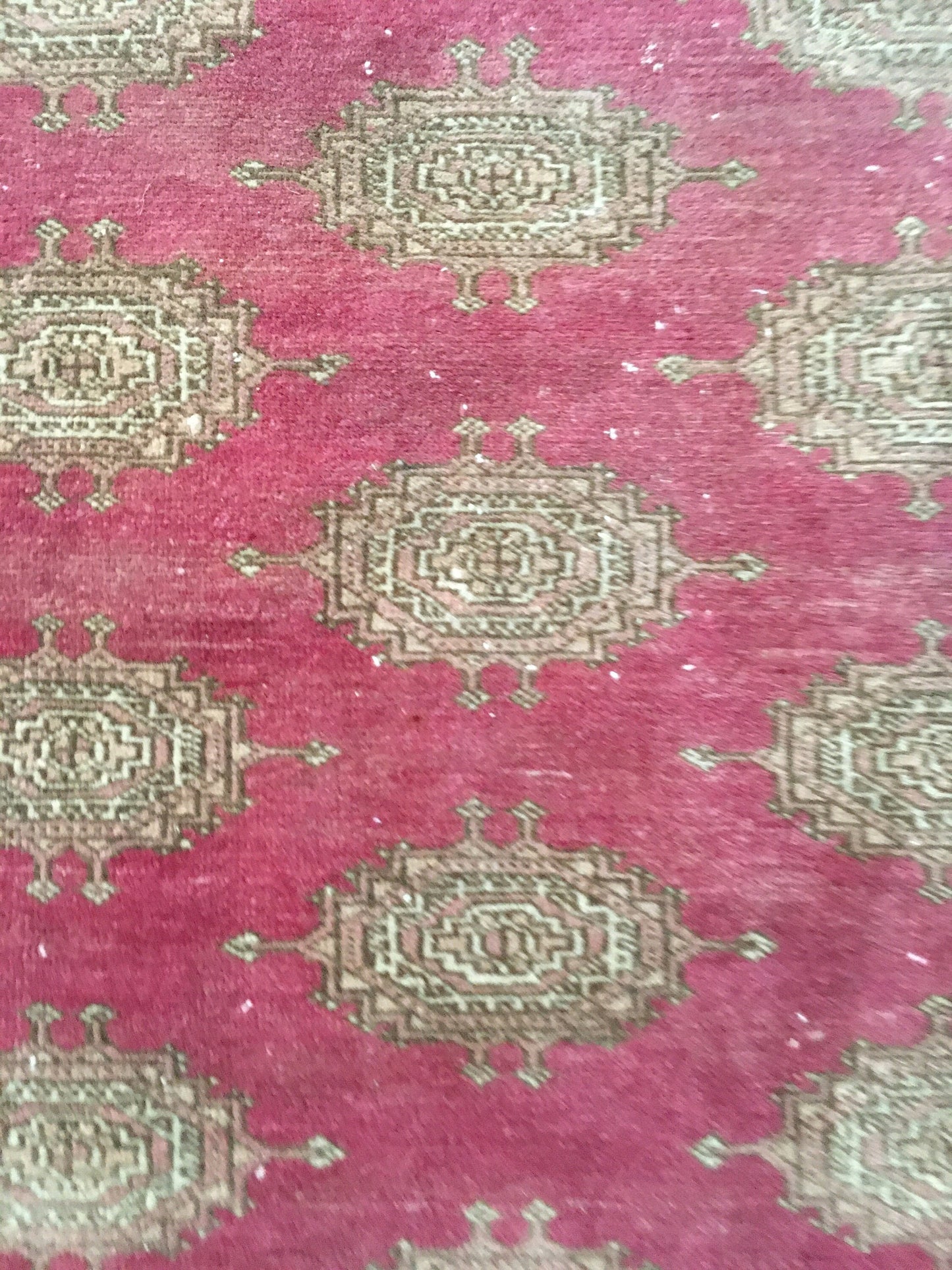 2x6 feet red handmade persian long runner, vintage wool muted runner, living room runner,