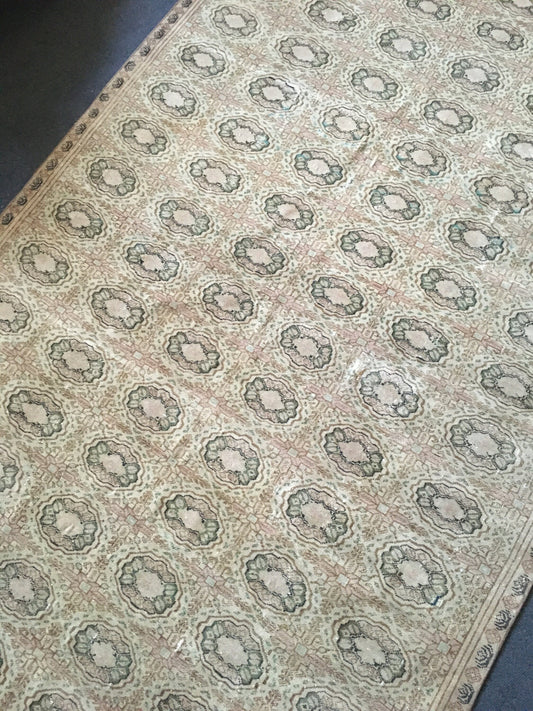 5x8 feet persian rug, vintage handmade wool living room rug