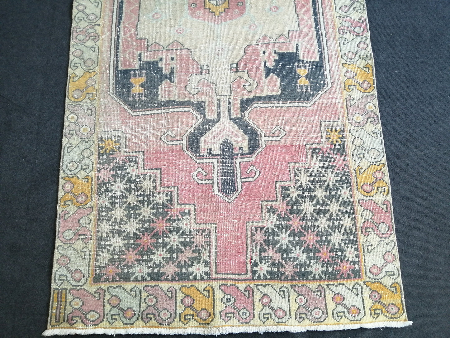 8.3 x 4 Turkish Rug, Oushak Rug, Oushak Rugs, Wool Oushak Rug, Oushak Runner Rugs, Runner Rug, Vintage Rug, Hand Made Rug