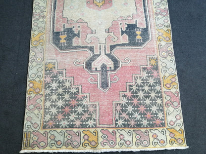 8.3 x 4 Turkish Rug, Oushak Rug, Oushak Rugs, Wool Oushak Rug, Oushak Runner Rugs, Runner Rug, Vintage Rug, Hand Made Rug