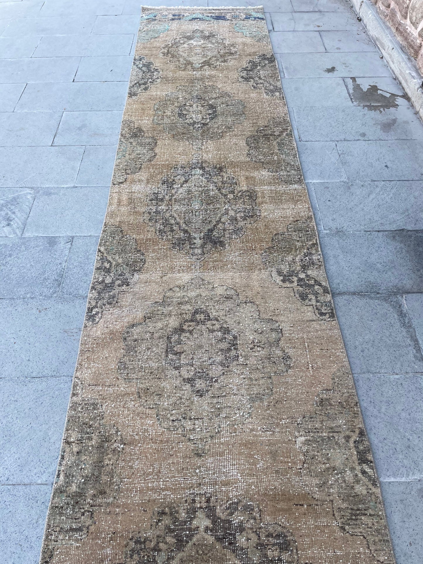 Extra Long Turkish Runner Very Long Oushak Runner Rug 2.8 x 17.8 Vintage Stair Runner Rug XL Oriental Runner Rug Staircase Runner rug