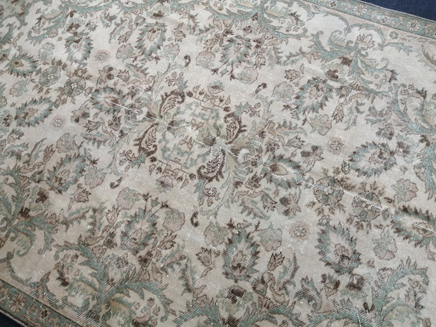 6.5 x 10 Oushak Runner Rug Turkish Runner Rug Vintage Runner Rug Hallway Runner Rug Kitchen Runner Rug Wool Runner Rug Wool Oushak Rug