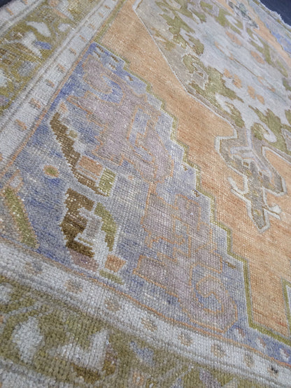 OUSHAK RUG TURKISH Oushak Rug Vintage Oushak Runner Rug Vintage Runner Rug Wool Oushak Rug Hand Made Rugs Vintage Turkish Rug