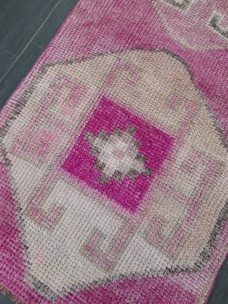 Handmade Runner Rug 2.4 x 8.2 Turkish Runner Rug Vintage Runner Rug Hallway Runner Rug Muted Kitchen Runner Rug Muted Persian Runner