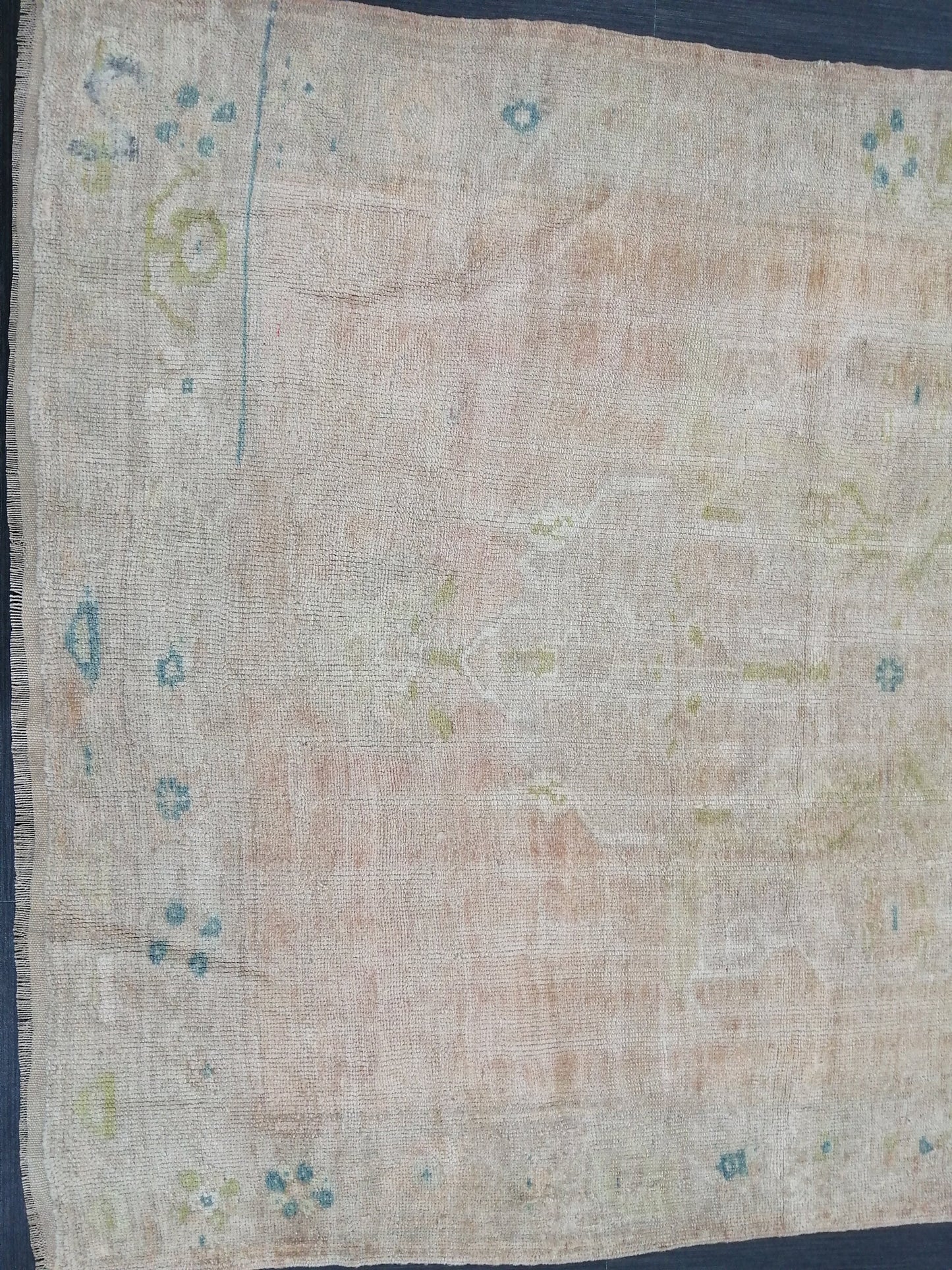 4.6 x 11.5 Muted Wool Runner Rug  Muted Oushak Runner Rug Turkish Runner Rug Vintage Runner Rug Hallway Runner Rug Kitchen Runner Rug