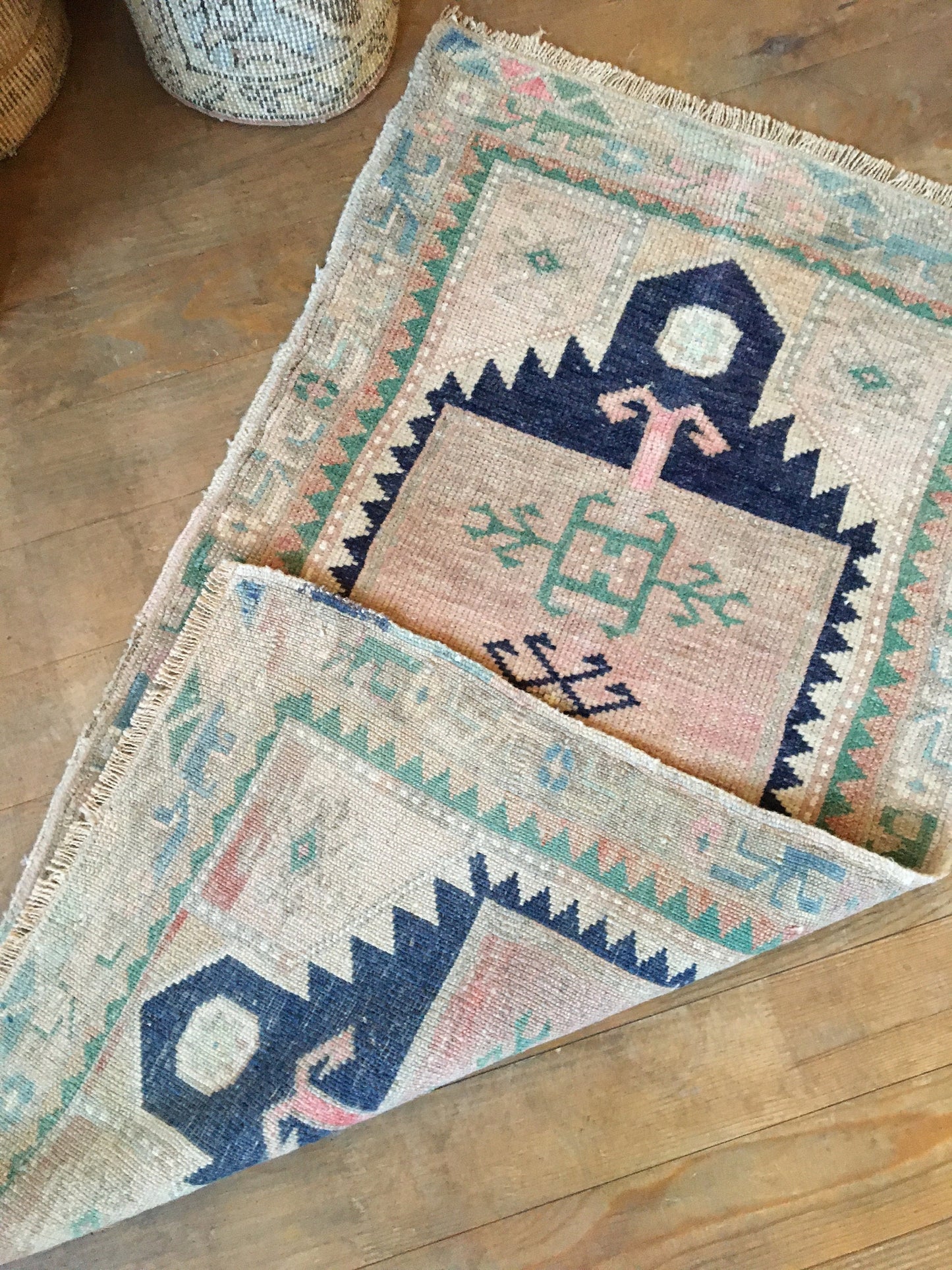 2x3 feet muted bedroom small rug, pink mini turkish bathroom rug, handmade kitchen small rug,anatolian bath mat,mini vintage living room rug