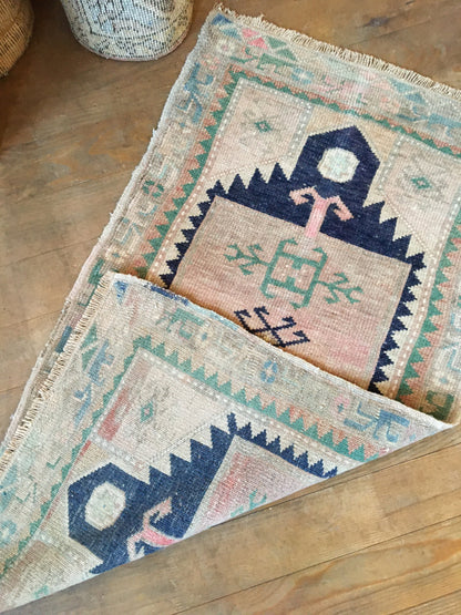 2x3 feet muted bedroom small rug, pink mini turkish bathroom rug, handmade kitchen small rug,anatolian bath mat,mini vintage living room rug