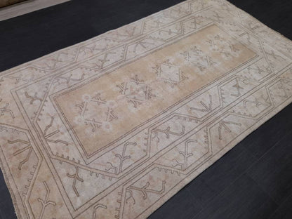 5 x 8.6 muted Turkish Oushak Rug Antique Rug Hand Knotted Rug