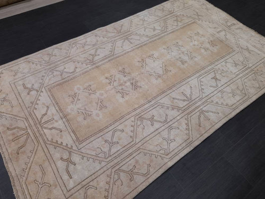 5 x 8.6 muted Turkish Oushak Rug Antique Rug Hand Knotted Rug