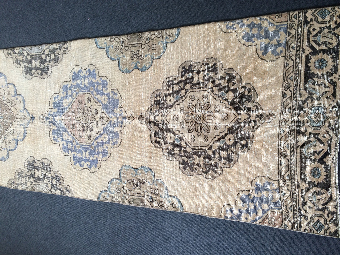 12.6 x 2.9 Oushak Runner Rug Turkish Runner Rug Vintage Runner Rug Hallway Runner Rug Kitchen Runner Rug Wool Runner Rug Wool Persian Runner