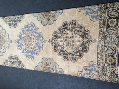 12.6 x 2.9 Oushak Runner Rug Turkish Runner Rug Vintage Runner Rug Hallway Runner Rug Kitchen Runner Rug Wool Runner Rug Wool Persian Runner