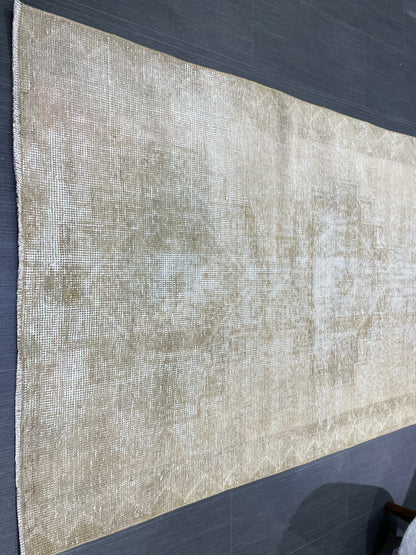 Distressed Vintage Runner Rug 3.6 x 11.5 ft Turkish Runner Rug Vintage Runner Rug Hallway Runner Rug Kitchen Runner Rug Wool Pile Runner Rug