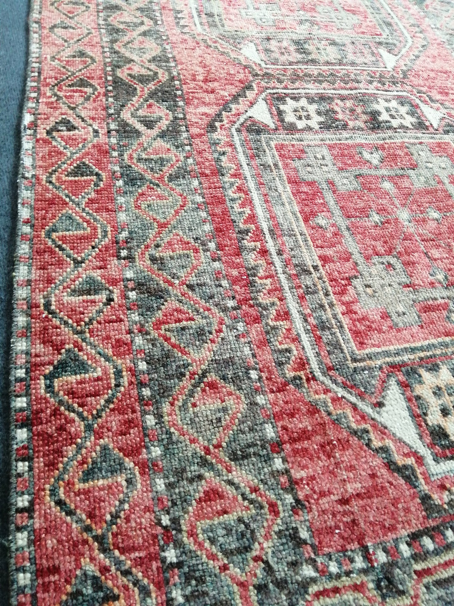 10 x 3 ft Long Runner Rug, Oushak Runner Rug, turkish Runner Rug, Rustic Oushak Rug, Wool Oushak Rug, Vintage Runner, TURKISH RUNNER Rug