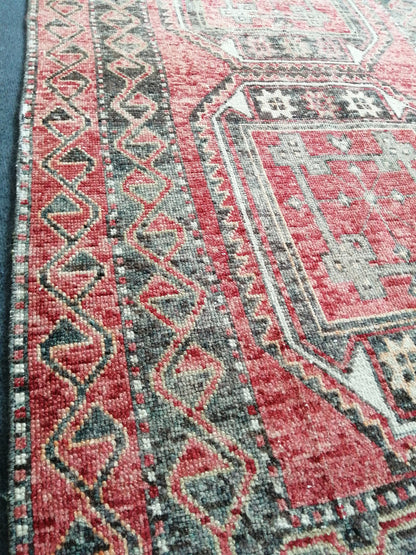 10 x 3 ft Long Runner Rug, Oushak Runner Rug, turkish Runner Rug, Rustic Oushak Rug, Wool Oushak Rug, Vintage Runner, TURKISH RUNNER Rug