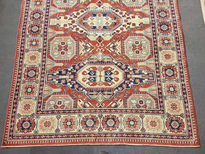 Large OUSHAK RUG, TURKISH 6.5 x 9.3 Oushak Rug, Vintage Rug Low Wool Pile Persian Rug Handmade Rug living room Rug loom rug wholesale rugs