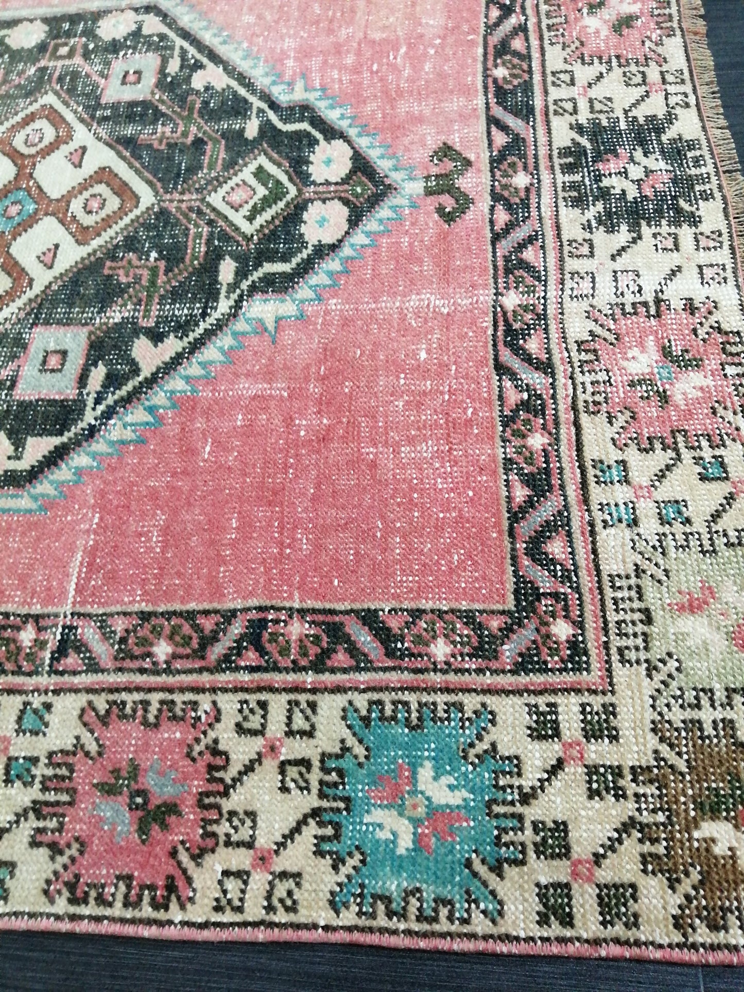 10.4 x 4 Oushak Runner Rug Turkish Runner Rug Vintage Runner Rug Hallway Runner Rug Kitchen Runner Rug Wool Runner Rug Wool Oushak Rug