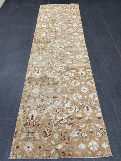 Oriental Runner Rug Turkish Runner Rug Vintage Runner Rug 2.4 x 8.5 Hallway Runner Rug Kitchen Runner Rug Wool Floral Runner Rug