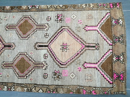 11.4 x 3.8 WOOL Oushak Runner Rug Turkish Runner Rug Vintage Runner Rug Hallway Runner Rug Kitchen Runner Rug Wool Runner Rug Wool Oushak