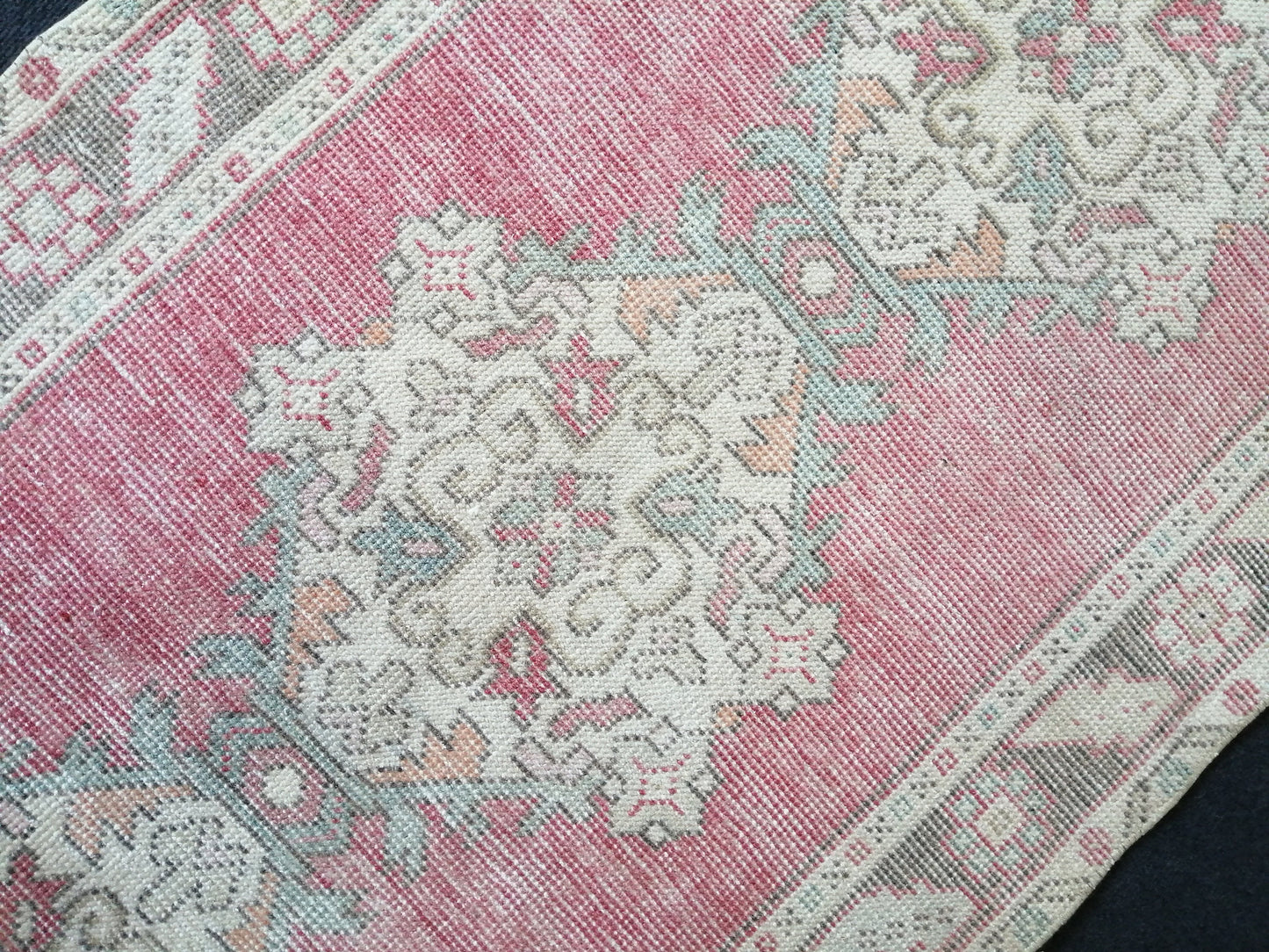 9.9 x 3 Oushak Runner Rug Turkish Runner Rug Vintage Runner Rug Hallway Runner Rug Kitchen Runner Rug Wool Runner Rug Wool Oushak Rug