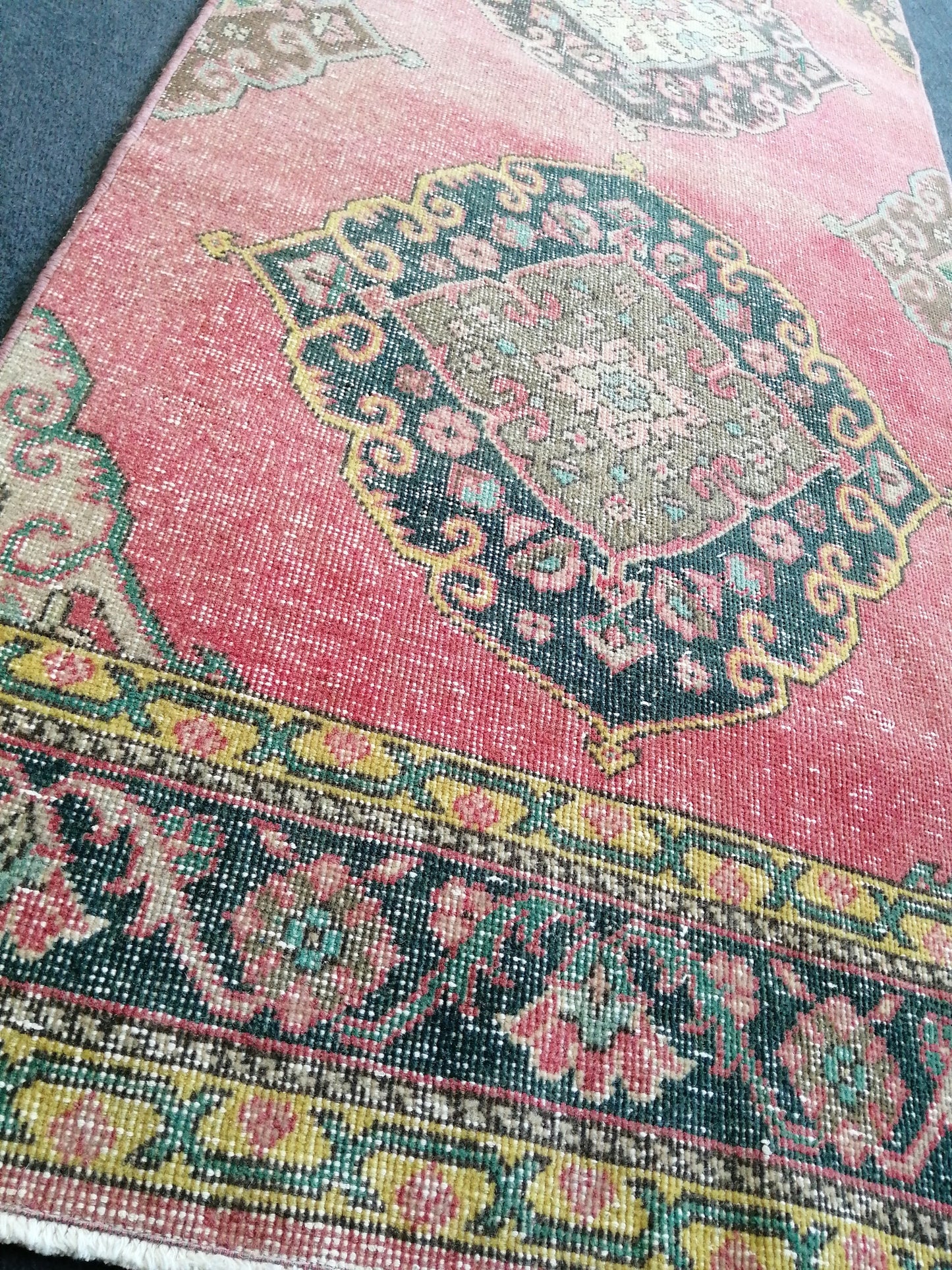 13.5x2.8 Oushak Runner Rug Turkish Runner Rug Vintage Runner Rug Hallway Runner Rug Kitchen Runner Rug Wool Runner Rug Wool Oushak Rug