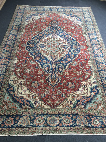 10 X 6.6 Persian RUG Oushak Rug Vintage Rug Vintage Persian Wool Oushak Rug Hand Made Rugs 7x10 Vintage Turkish Rug Oriental Rug