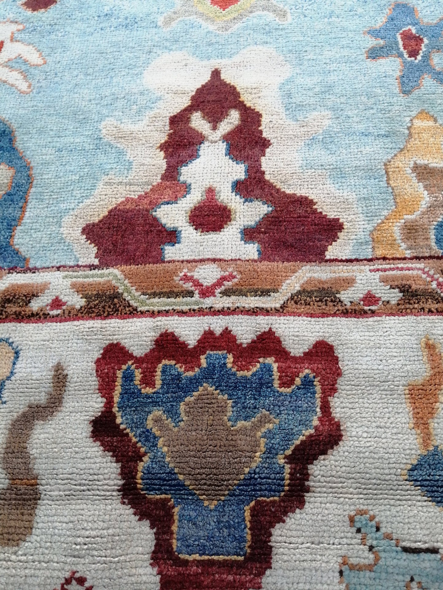 12.7 x 9.4 OUSHAK RUG, TURKISH Oushak Rug, Vintage Oushak  Rug, Rug, Wool Oushak Rug Hand Made Rugs, Made In Turkey 9x13 9x12 Rug