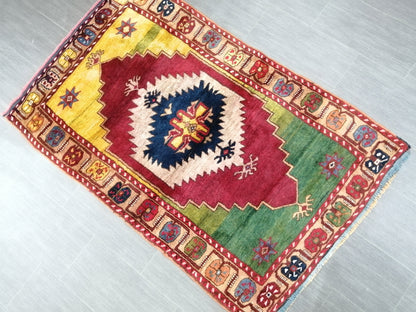 High Pile OUSHAK RUG 5.3 x 3.5 TURKISH Oushak Rug Vintage Oushak Runner Rug  Wool Oushak Rug Hand Made Rugs Vintage Turkish Rug