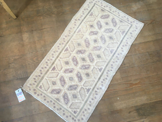 1.6x2.9 feet wool faded color bedroom small rug, turkish kitchen area mini rug, vintage bathroom floor small rug, oushak laundry small rugs