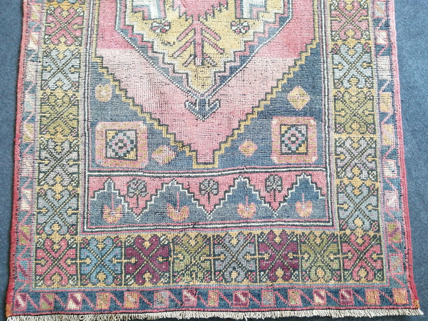 Turkish Rug, Oushak Rug, Oushak Rugs, Wool Oushak Rug, Oushak Runner Rugs, Runner Rug, Vintage Rug, Hand Made Rug
