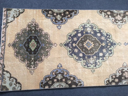 12.2 x 3 Oushak Runner Rug Turkish Runner Rug Vintage Runner Rug Hallway Runner Rug Kitchen Runner Rug Wool Runner Rug Oushak Runner