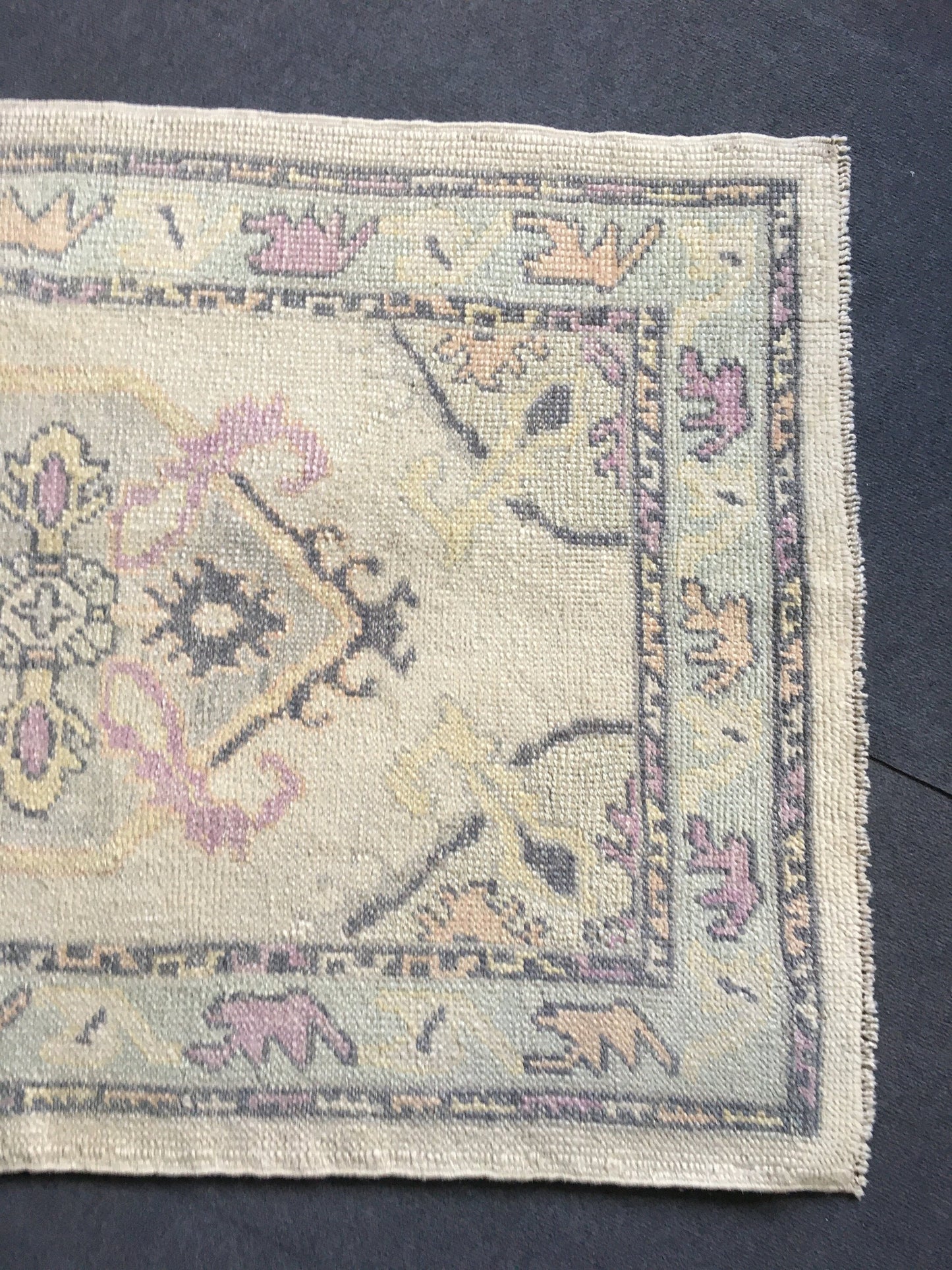 3x5 feet handmade new turkish rug, vintage destroyed dark blue wool kitchen medium size rug, bedroom area nautral rug, oushak laundry rugs