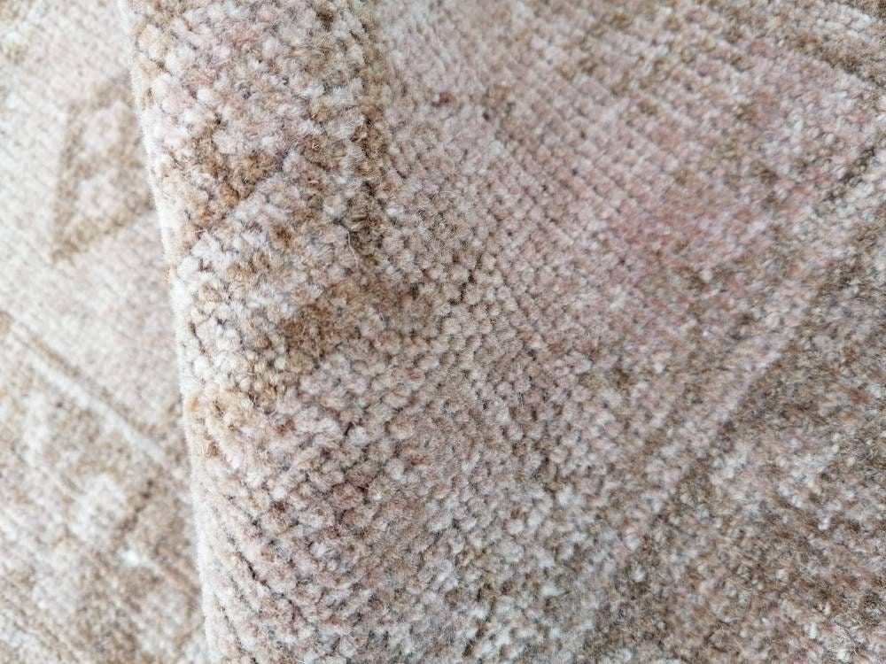 Neatural turkish wool rug, oushak hand made rug 4x6'3 living room rug