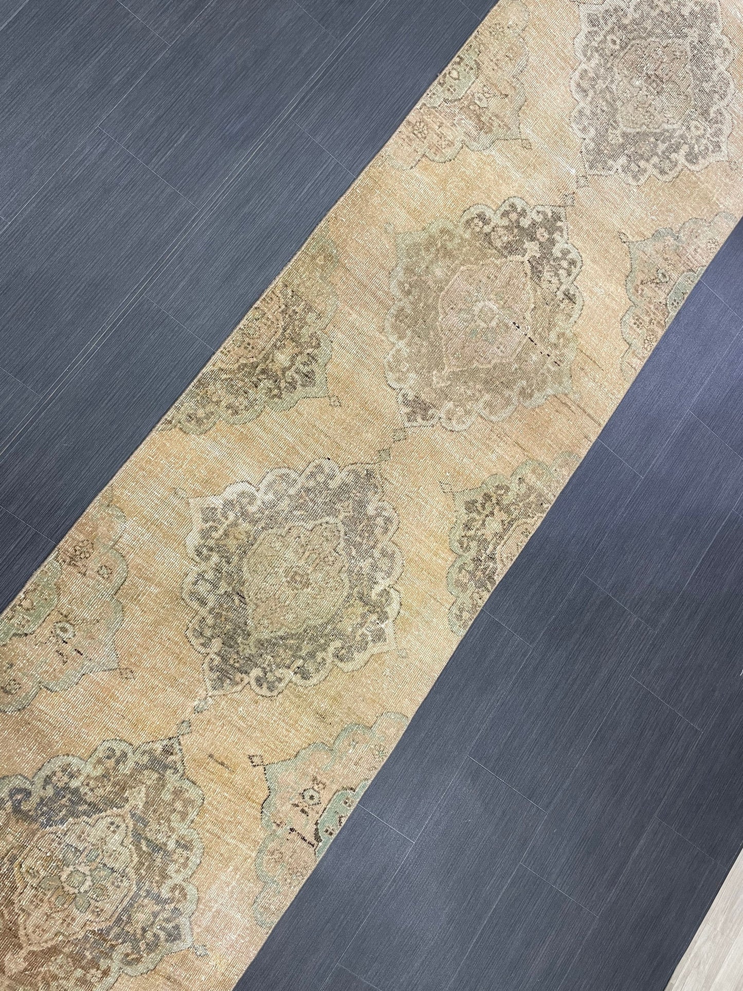 Antique Runner Rug 2.6 x 14 Persian Runner Rug Wool Oushak Rug Oushak Runner Rug Long Turkish Runner Rug Kitchen Runner Rug Hallway Runner