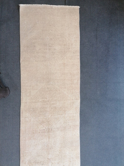 Natural runner rug 2,3x12’6 muted hallway runner,long runner rug