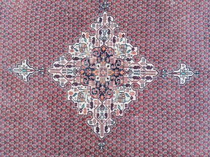 Morracon wool rug 6'3x9'3 vintage wool rug, oushak hand made rug, bohemian rug, living room rug