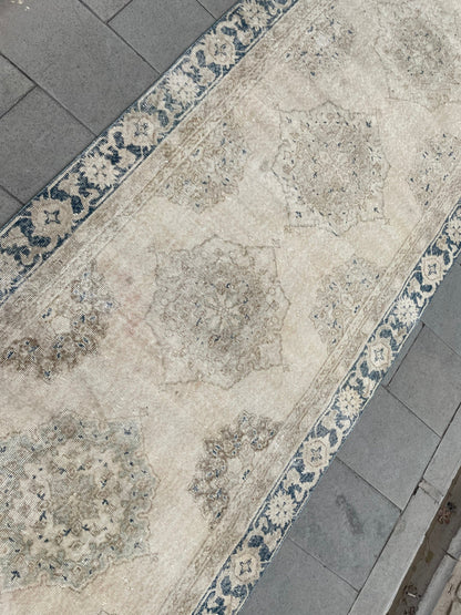 Muted Extra Long Turkish Runner Very Long Muted Oushak Runner Rug 5 x 22.4 Vintage Runner Rug XL Oriental Runner Rug Staircase Runner rug