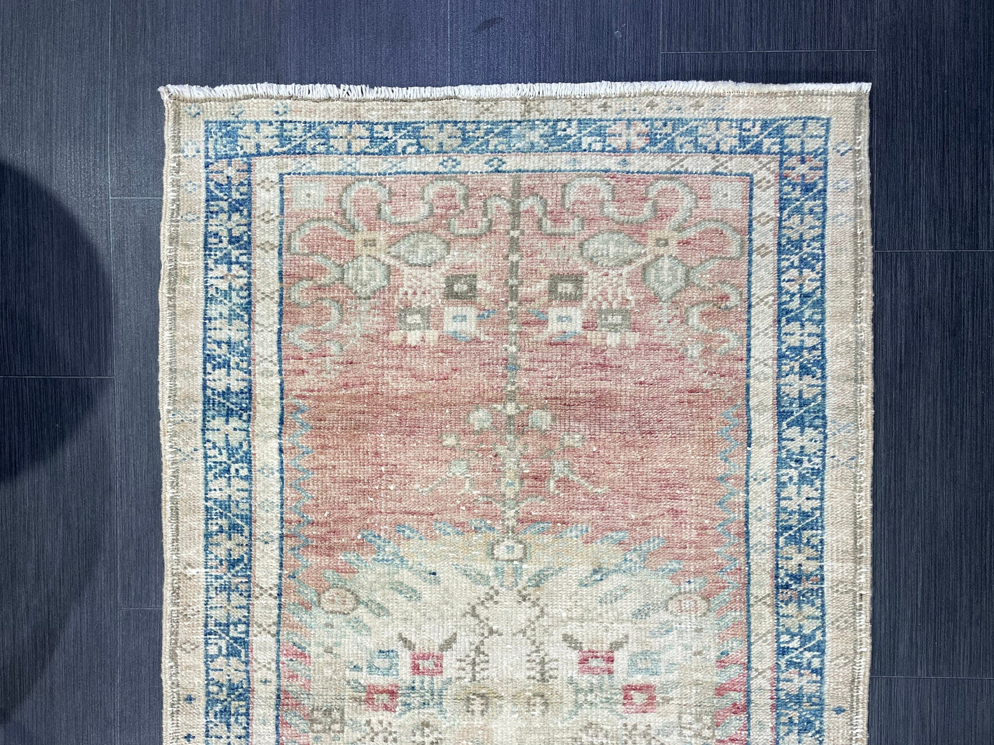 Vintage Rug, TURKISH 2.9 x5.5 Rug,  HANDMADE Rug, Fine Hand Knotted Oushak Rug, Persian Rug Oriental Rug, Quality Rug