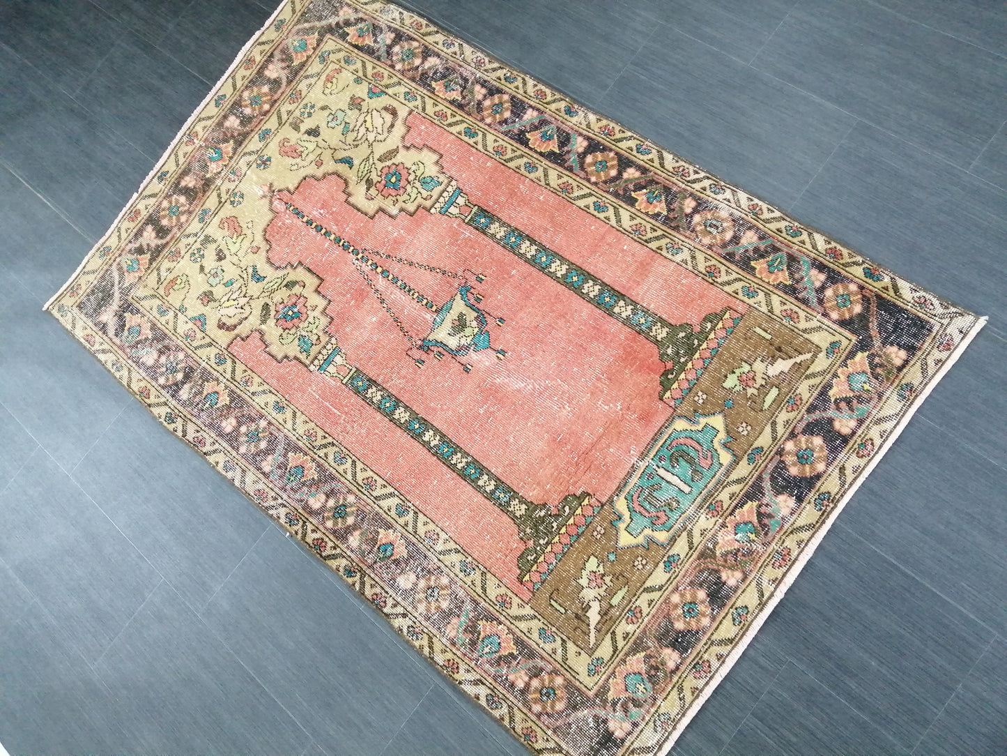 5.8 x 3.8 Rugs, Hand Made Rug, Oushak Rug, Rustic Rug, Bohemian Rug, Rug Runner, Turkish Rug, Farmhouse Rug, Vintage Rug, Wool rug