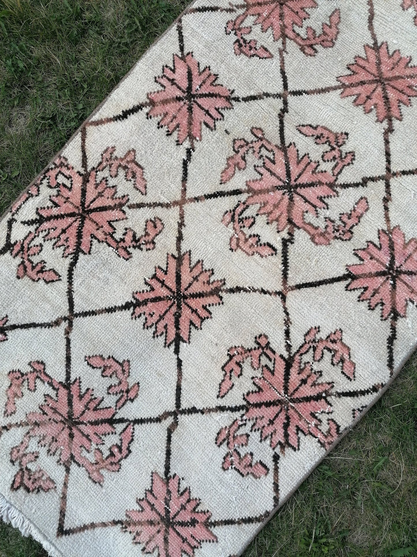 2'5x25'6 oushak turkish runner rug, natural turkish runner , oushak vintage runner rug, vintage runner rug, kitchen rug, hand made rug