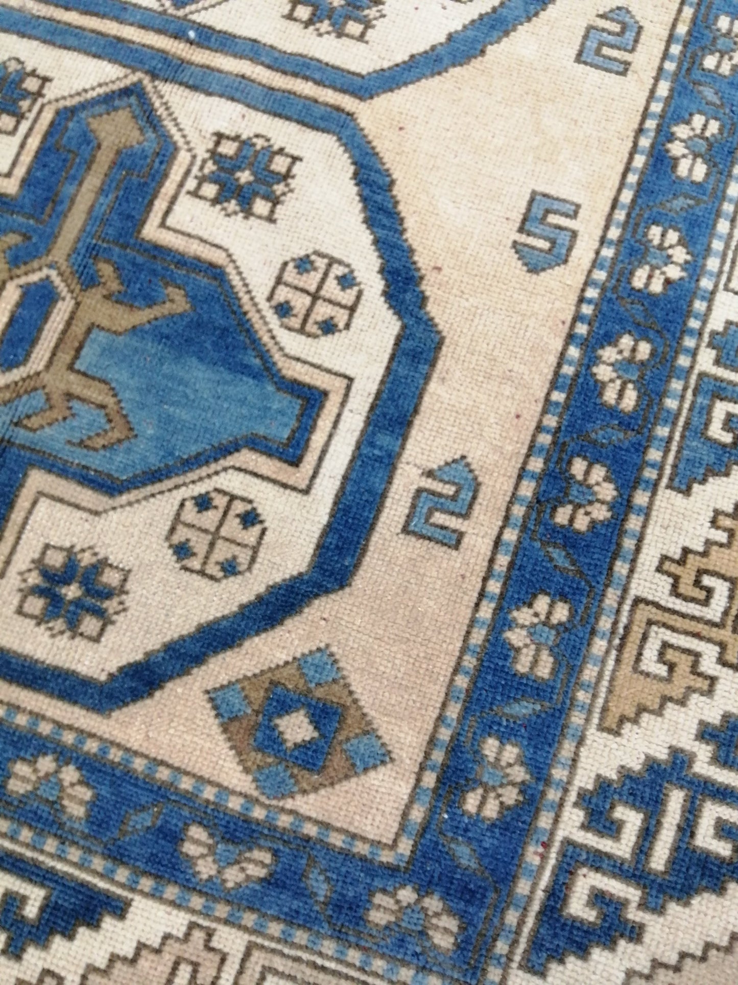 OUSHAK RUG 4.6 x 8.7 Vintage  Rug Vintage Runner Rug Wool Oushak Rug Hand Made Rugs Vintage Turkish Rug