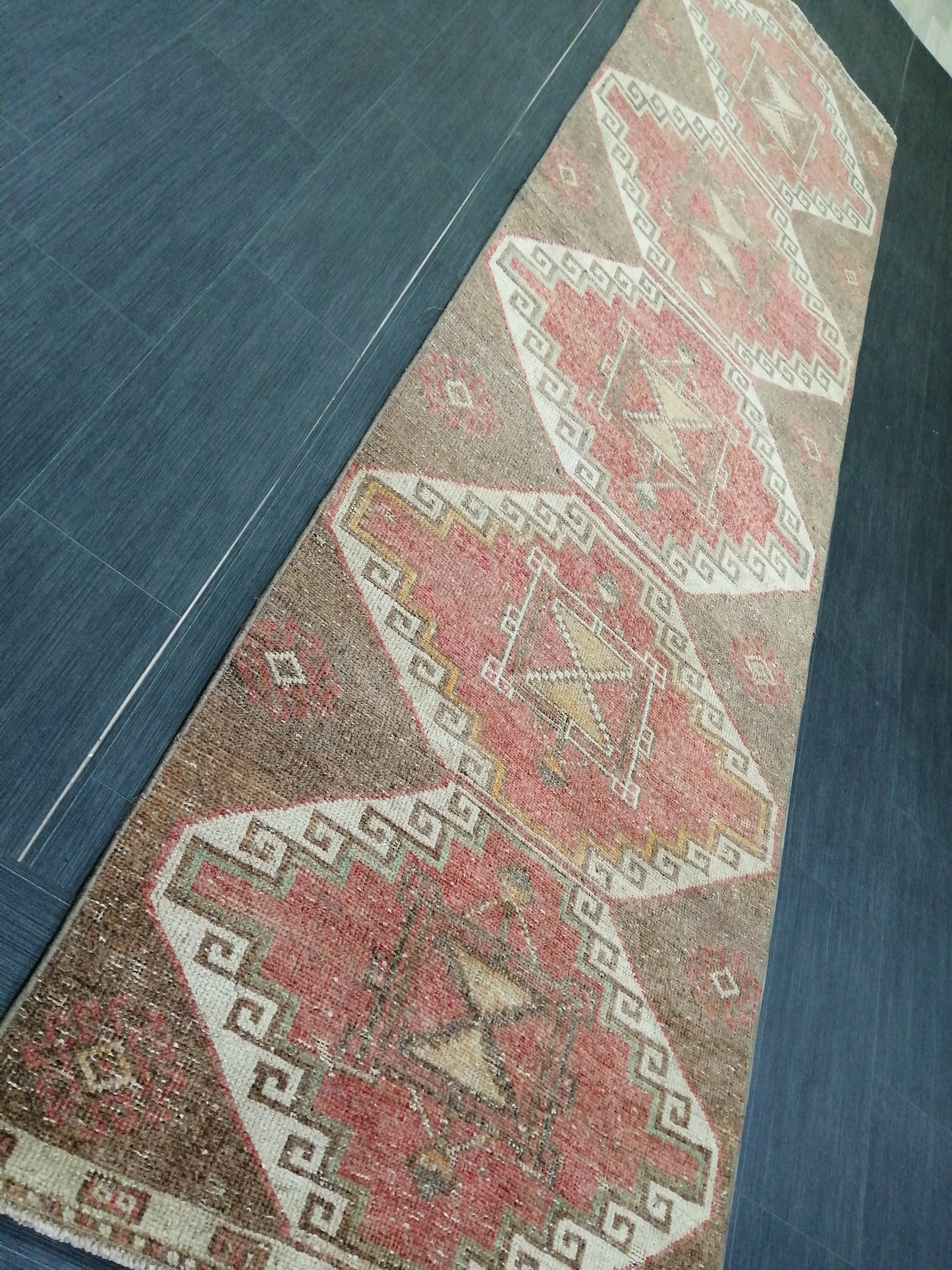 11x2.9 Oushak Runner Rug Turkish Runner Rug Vintage Runner Rug Hallway Runner Rug Kitchen Runner Rug Wool Runner Rug Wool Oushak Rug