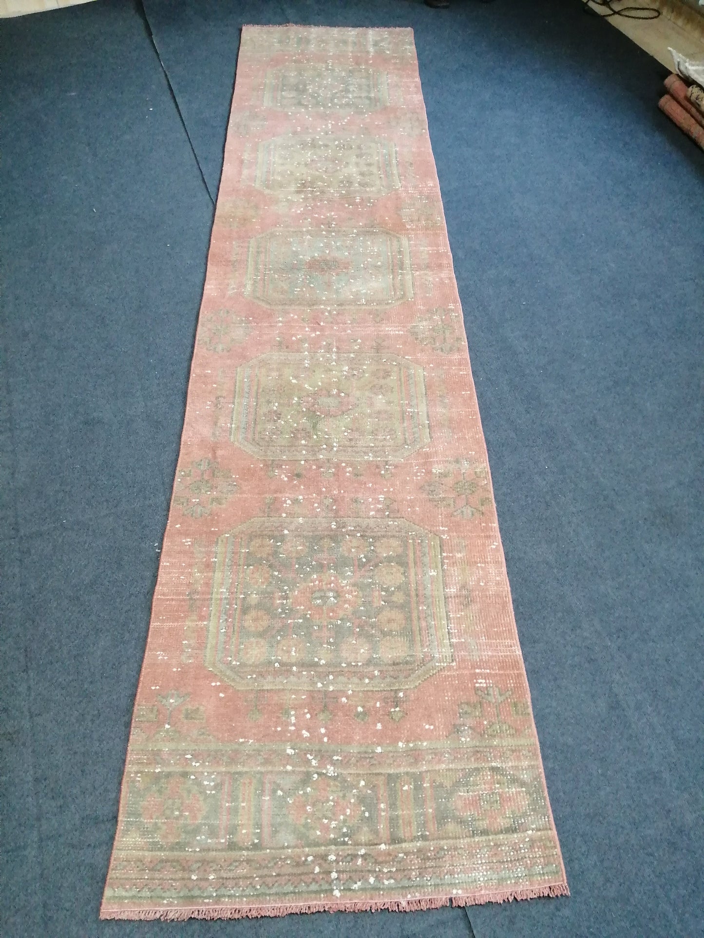 2 6 x 11.4 Oushak Runner Rug Turkish Runner Rug Vintage Runner Rug Hallway Runner Rug Kitchen Runner Rug Wool Runner Rug Wool Oushak Rug
