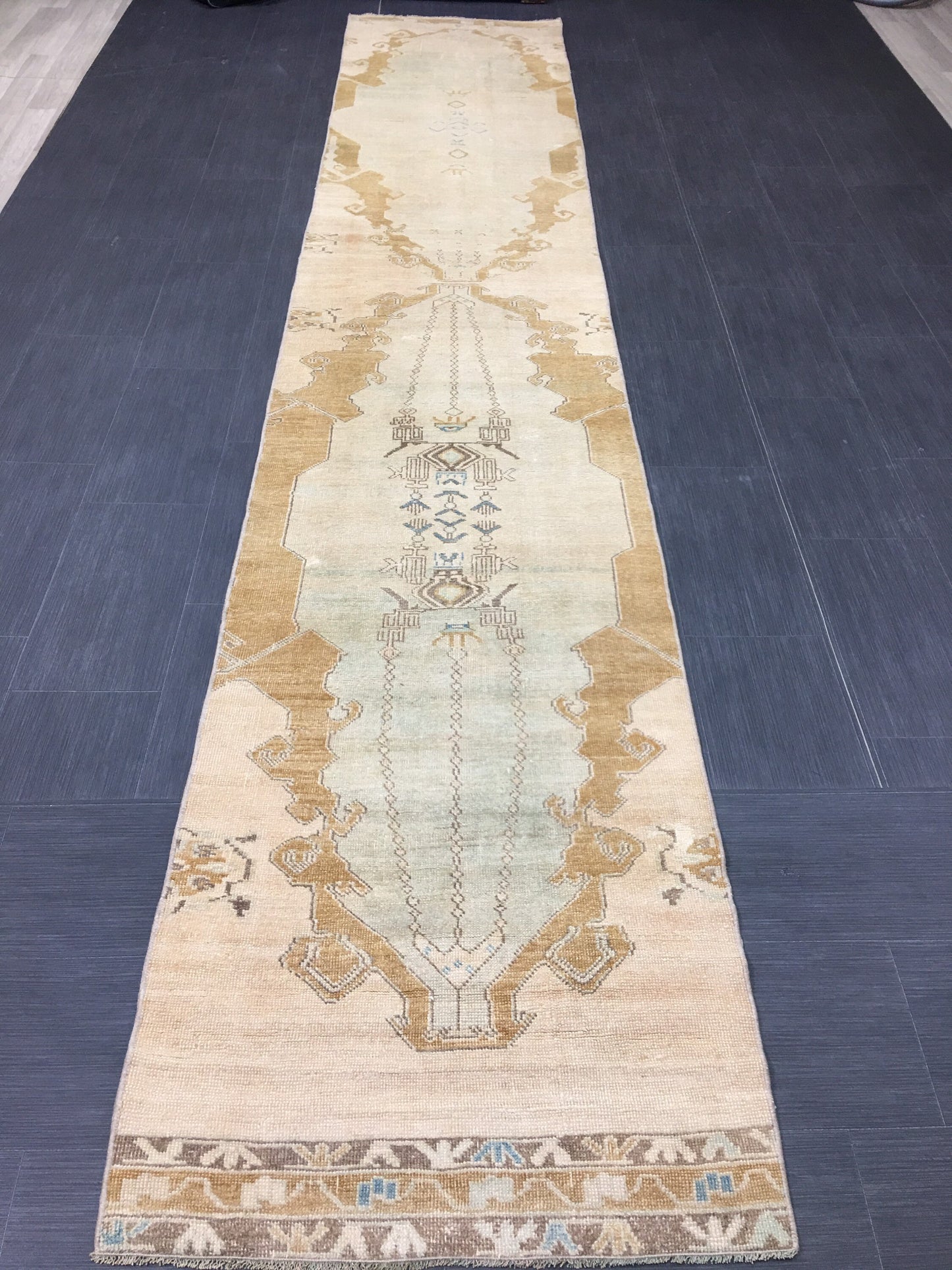 XL Wool Handmade Runner Rug 2.6 x 14 Long TURKISH Runner Rug Vintage Runner Rug Oriental Runner Rug Staircase Runner rug Hand Knotted Runner