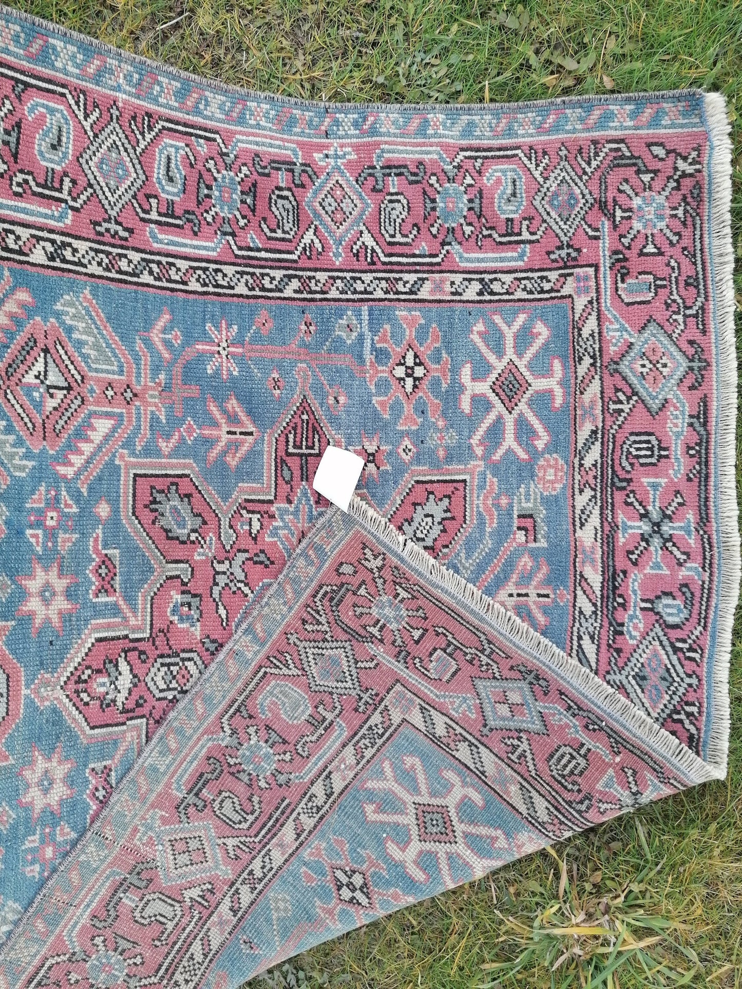 4x6'4 wool rug,turkish oushak rug,vintage handmade rug, kitchen rug,bohemian rug,floor rug