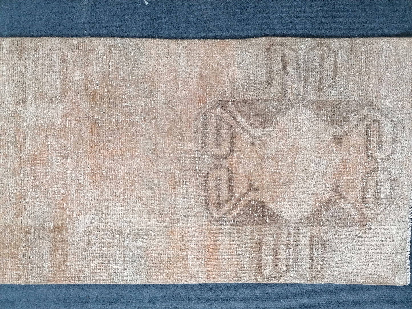 11'x2'5 turkish runner rug, vintage runner rug, vintage oushak runner rug, hallway runner, kitchen runner rug, anatolian wool runner