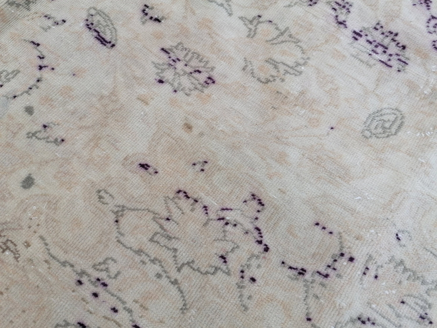 Oushak rug, vintage rug 6'3x9'4 wool oushak rug hand made rugs vintage turkish rug