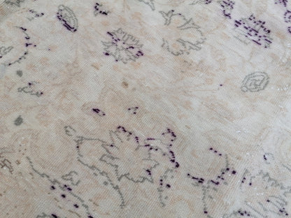 Oushak rug, vintage rug 6'3x9'4 wool oushak rug hand made rugs vintage turkish rug